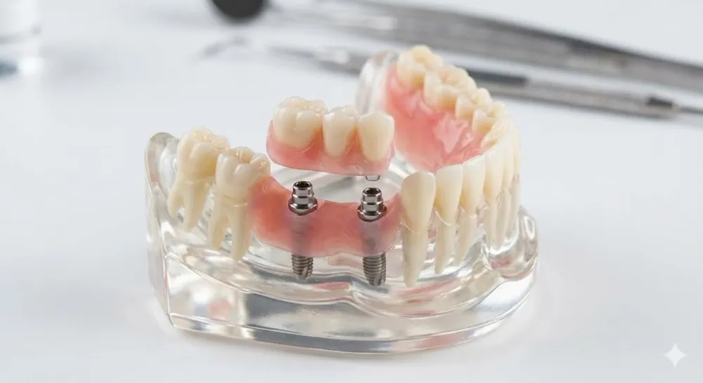 Prótesis fija sobre implantes